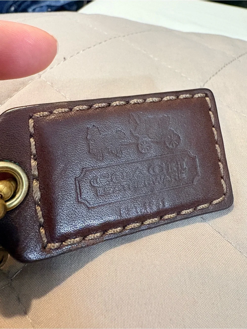 3 inch Oversized 1941 Collection Leather Hangtag – Chocolate Brown